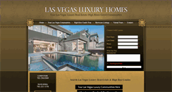Desktop Screenshot of lasvegasluxuryhomes.com